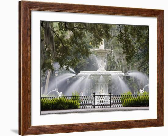 Fountain, Forsyth Park, Savannah, Georgia, United States of America, North America-Richard Cummins-Framed Photographic Print
