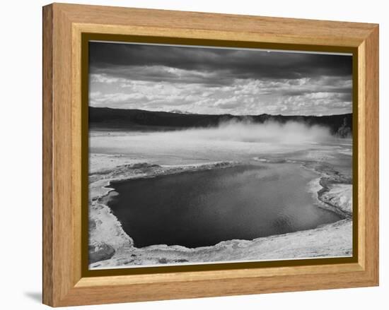 Fountain Geyser Pool Yellowstone National Park Wyoming, Geology, Geological 1933-1942-Ansel Adams-Framed Stretched Canvas