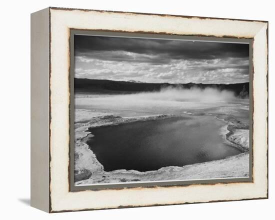 Fountain Geyser Pool Yellowstone National Park Wyoming, Geology, Geological 1933-1942-Ansel Adams-Framed Stretched Canvas