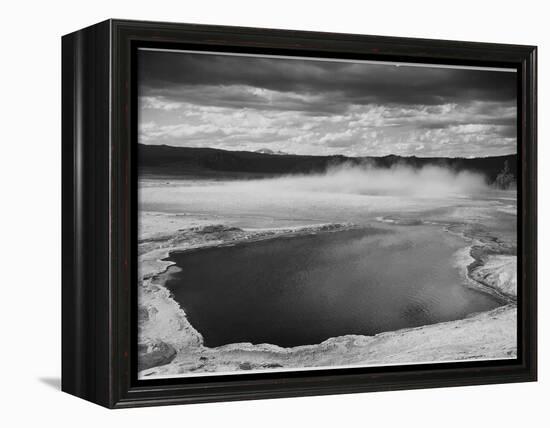 Fountain Geyser Pool Yellowstone National Park Wyoming, Geology, Geological 1933-1942-Ansel Adams-Framed Stretched Canvas