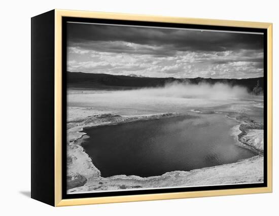 Fountain Geyser Pool Yellowstone National Park Wyoming, Geology, Geological 1933-1942-Ansel Adams-Framed Stretched Canvas