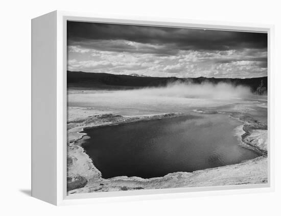 Fountain Geyser Pool Yellowstone National Park Wyoming, Geology, Geological 1933-1942-Ansel Adams-Framed Stretched Canvas