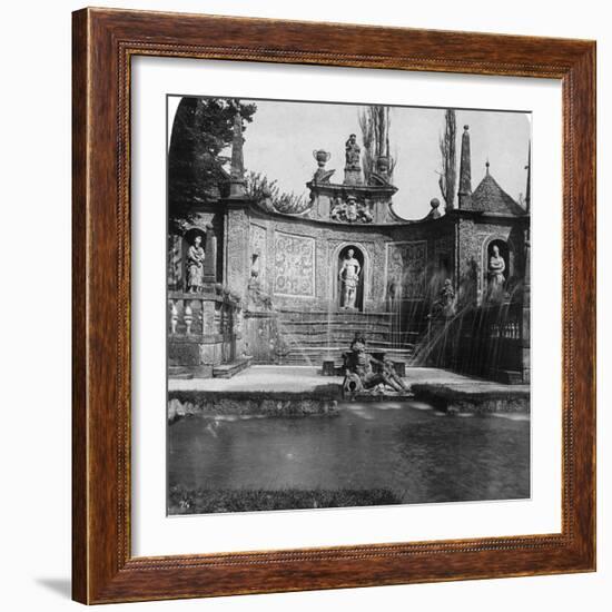 Fountain, Hellbrunn Castle, Salzburg, Austria, C1900-Wurthle & Sons-Framed Photographic Print