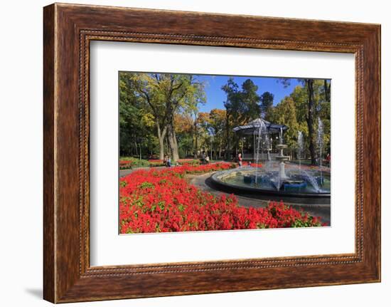 Fountain in City Garden, Odessa, Crimea, Ukraine, Europe-Richard Cummins-Framed Photographic Print