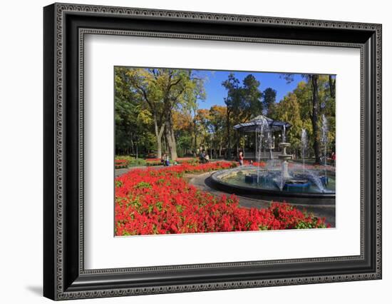 Fountain in City Garden, Odessa, Crimea, Ukraine, Europe-Richard Cummins-Framed Photographic Print