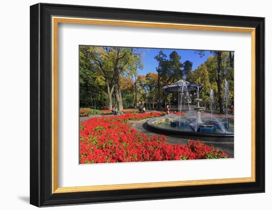 Fountain in City Garden, Odessa, Crimea, Ukraine, Europe-Richard Cummins-Framed Photographic Print