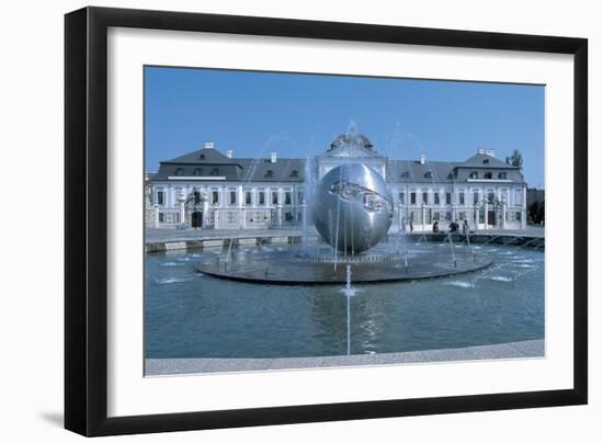 Fountain in Front of a Government Building-null-Framed Giclee Print