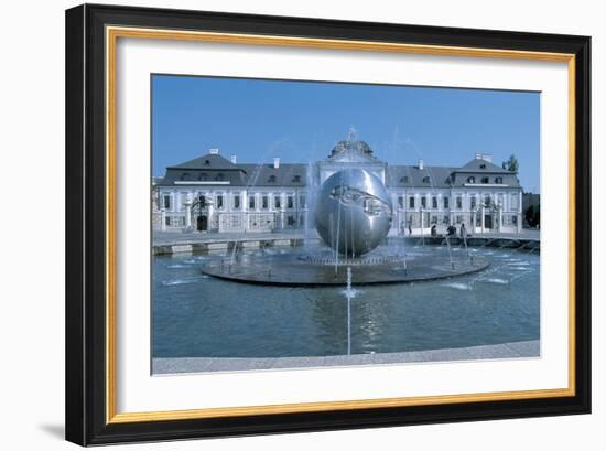 Fountain in Front of a Government Building-null-Framed Giclee Print