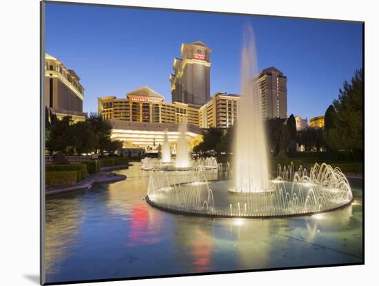 Fountain in Front of the Ceasars Palace Hotel, Strip, South Las Vegas Boulevard, Las Vegas, Nevada-Rainer Mirau-Mounted Photographic Print