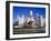 Fountain in Front of the Palacio De Comunicaciones, the Central Post Office, in Madrid, Spain-Nigel Francis-Framed Photographic Print