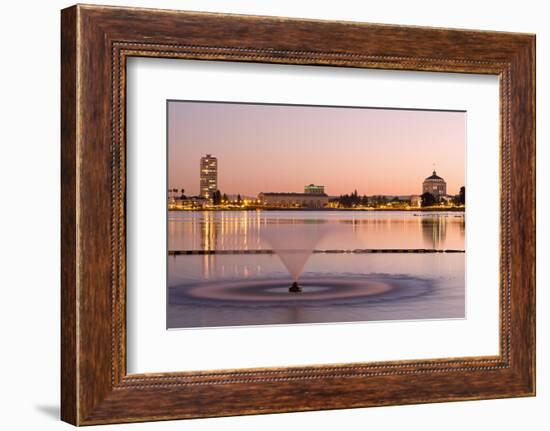 Fountain in Lake Merritt, Oakland, California, United States of America, North America-Richard Cummins-Framed Photographic Print