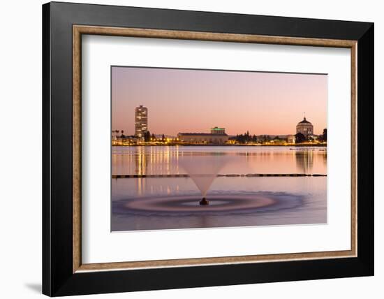 Fountain in Lake Merritt, Oakland, California, United States of America, North America-Richard Cummins-Framed Photographic Print