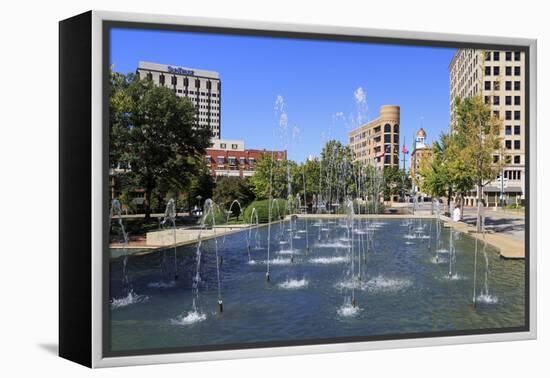 Fountain in Miller Park, Chattanooga, Tennessee, United States of America, North America-Richard Cummins-Framed Premier Image Canvas