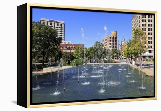 Fountain in Miller Park, Chattanooga, Tennessee, United States of America, North America-Richard Cummins-Framed Premier Image Canvas