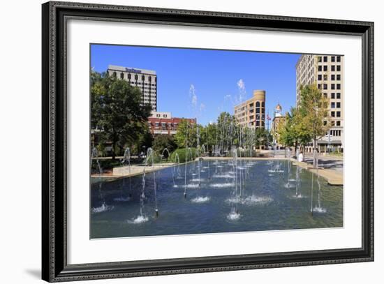 Fountain in Miller Park, Chattanooga, Tennessee, United States of America, North America-Richard Cummins-Framed Photographic Print