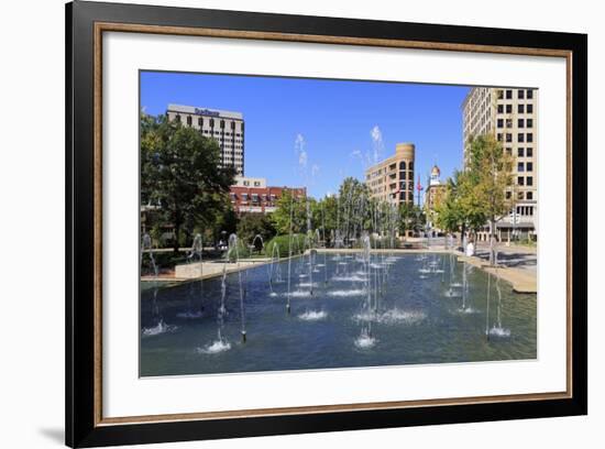 Fountain in Miller Park, Chattanooga, Tennessee, United States of America, North America-Richard Cummins-Framed Photographic Print