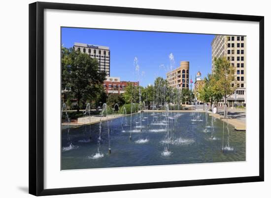 Fountain in Miller Park, Chattanooga, Tennessee, United States of America, North America-Richard Cummins-Framed Photographic Print