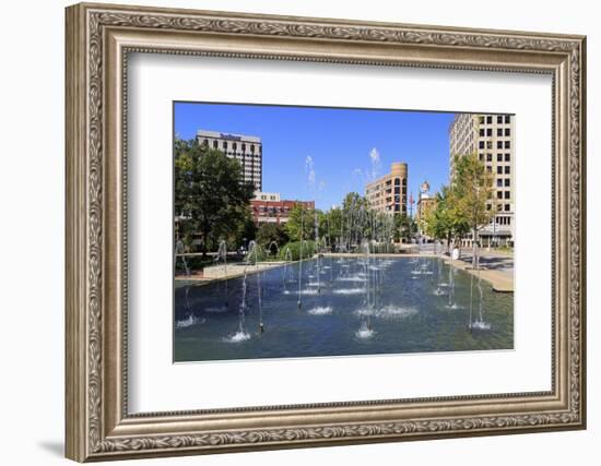 Fountain in Miller Park, Chattanooga, Tennessee, United States of America, North America-Richard Cummins-Framed Photographic Print