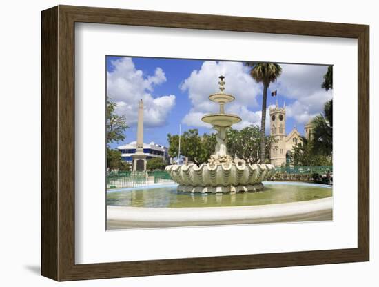 Fountain in National Heroes Square, Bridgetown, Barbados, West Indies, Caribbean, Central America-Richard Cummins-Framed Photographic Print