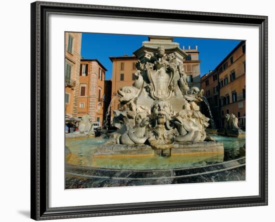 Fountain in Piazza Della Rotonda-Leonardo da Vinci-Framed Photographic Print