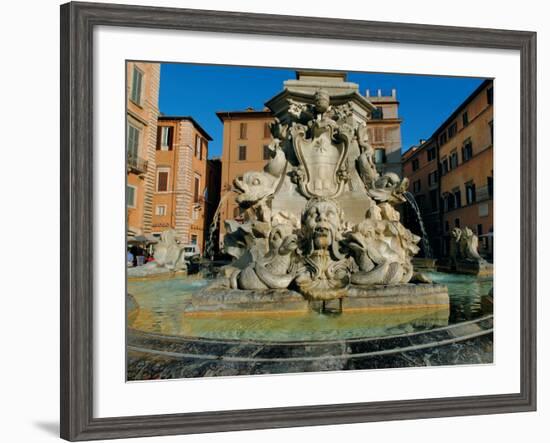 Fountain in Piazza Della Rotonda-Leonardo da Vinci-Framed Photographic Print