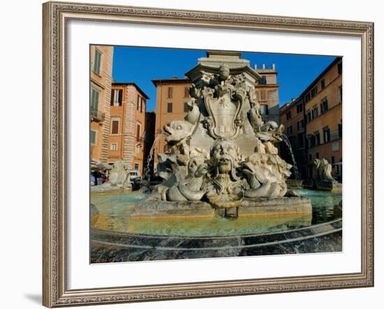Fountain in Piazza Della Rotonda-Leonardo da Vinci-Framed Photographic Print