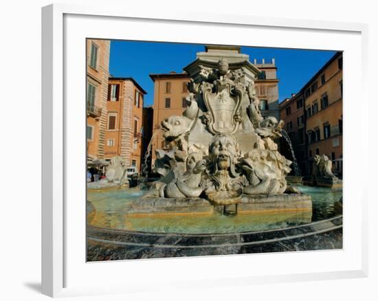 Fountain in Piazza Della Rotonda-Leonardo da Vinci-Framed Photographic Print