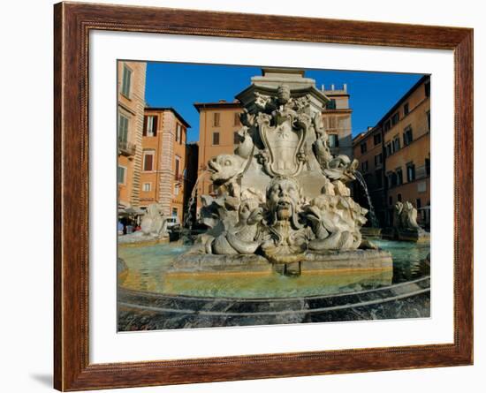 Fountain in Piazza Della Rotonda-Leonardo da Vinci-Framed Photographic Print