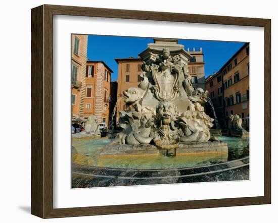 Fountain in Piazza Della Rotonda-Leonardo da Vinci-Framed Photographic Print