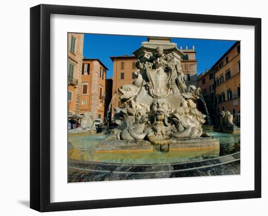 Fountain in Piazza Della Rotonda-Leonardo da Vinci-Framed Photographic Print