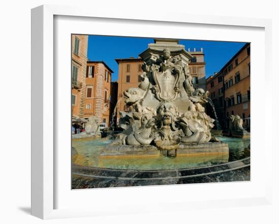 Fountain in Piazza Della Rotonda-Leonardo da Vinci-Framed Photographic Print