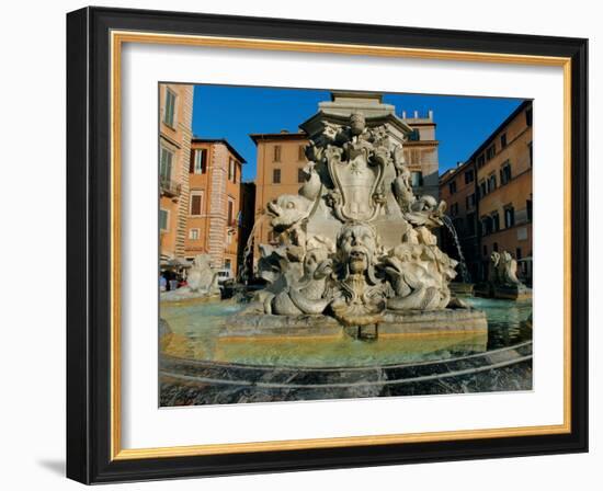 Fountain in Piazza Della Rotonda-Leonardo da Vinci-Framed Photographic Print