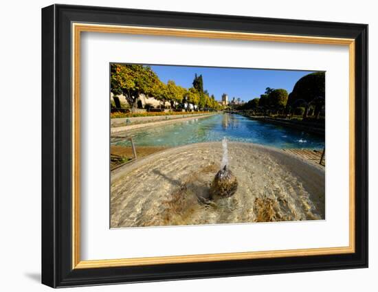 Fountain in the Alcazar De Los Reyes Cristianos, Cordoba, Andalucia, Spain-Carlo Morucchio-Framed Photographic Print