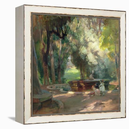 Fountain in the Borghese Gardens-Charles Hodge Mackie-Framed Premier Image Canvas