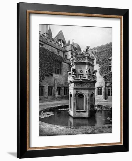 Fountain in the Cloisters of Newstead Abbey, Nottingham, 1902-1903-Richard Keene-Framed Giclee Print