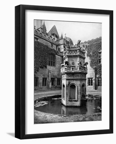 Fountain in the Cloisters of Newstead Abbey, Nottingham, 1902-1903-Richard Keene-Framed Giclee Print