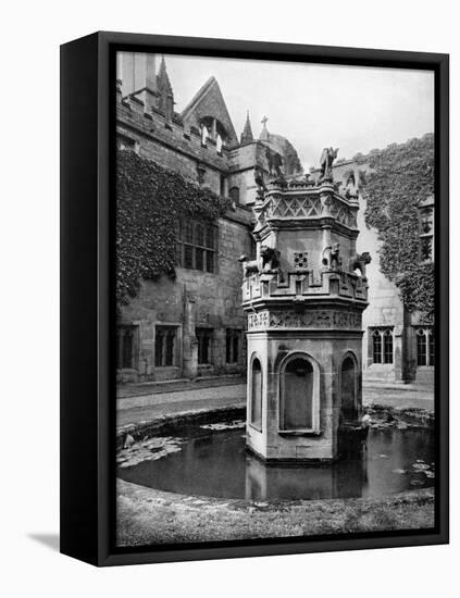 Fountain in the Cloisters of Newstead Abbey, Nottingham, 1902-1903-Richard Keene-Framed Premier Image Canvas