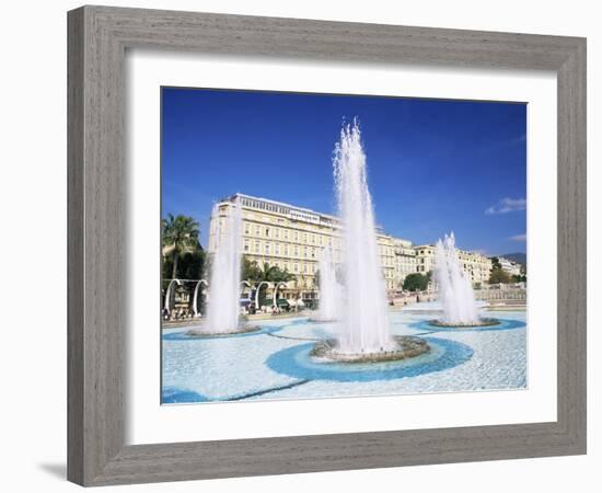 Fountain in the Espace Massena, Nice, Alpes-Maritimes, Provence, France-Ruth Tomlinson-Framed Photographic Print