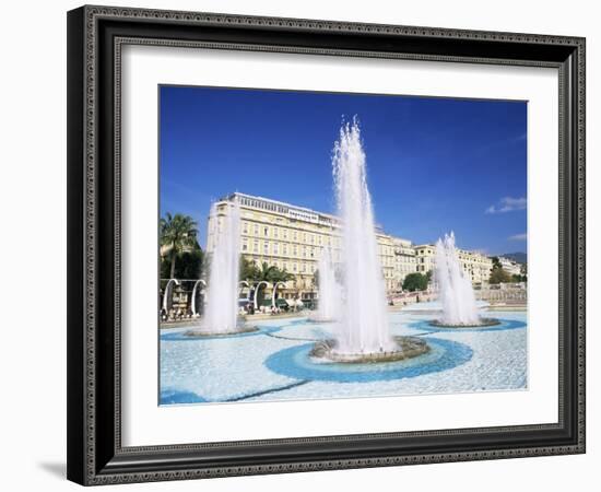 Fountain in the Espace Massena, Nice, Alpes-Maritimes, Provence, France-Ruth Tomlinson-Framed Photographic Print