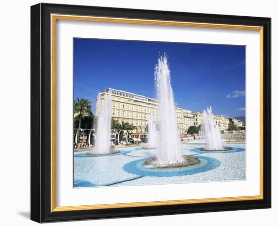 Fountain in the Espace Massena, Nice, Alpes-Maritimes, Provence, France-Ruth Tomlinson-Framed Photographic Print