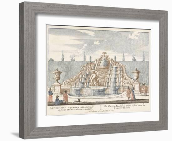 Fountain in the garden of Het Loo Palace, 1694-97-Jan I van Call-Framed Giclee Print