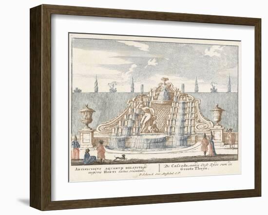 Fountain in the garden of Het Loo Palace, 1694-97-Jan I van Call-Framed Giclee Print