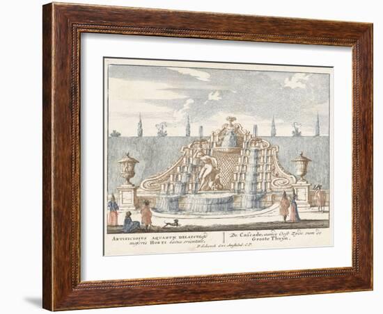 Fountain in the garden of Het Loo Palace, 1694-97-Jan I van Call-Framed Giclee Print