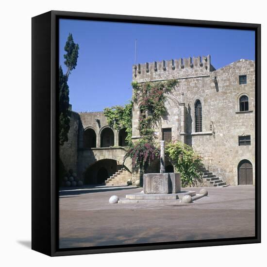 Fountain in the Old Town and Palace of Armeria, 14th Century-Roger de Pins-Framed Stretched Canvas