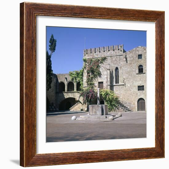 Fountain in the Old Town and Palace of Armeria, 14th Century-Roger de Pins-Framed Photographic Print