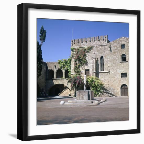 Fountain in the Old Town and Palace of Armeria, 14th Century-Roger de Pins-Framed Photographic Print