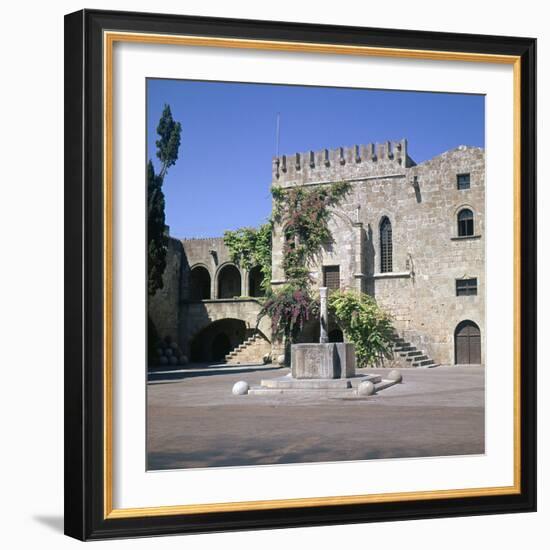 Fountain in the Old Town and Palace of Armeria, 14th Century-Roger de Pins-Framed Photographic Print