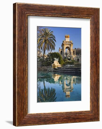 Fountain in the Parc de la Ciutadella in Barcelona, Catalonia, Spain-null-Framed Premium Giclee Print