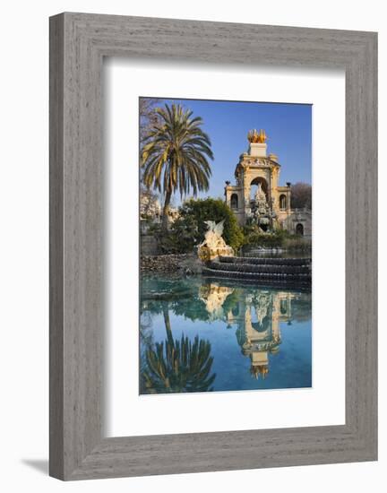 Fountain in the Parc de la Ciutadella in Barcelona, Catalonia, Spain-null-Framed Premium Giclee Print