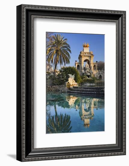 Fountain in the Parc de la Ciutadella in Barcelona, Catalonia, Spain-null-Framed Premium Giclee Print